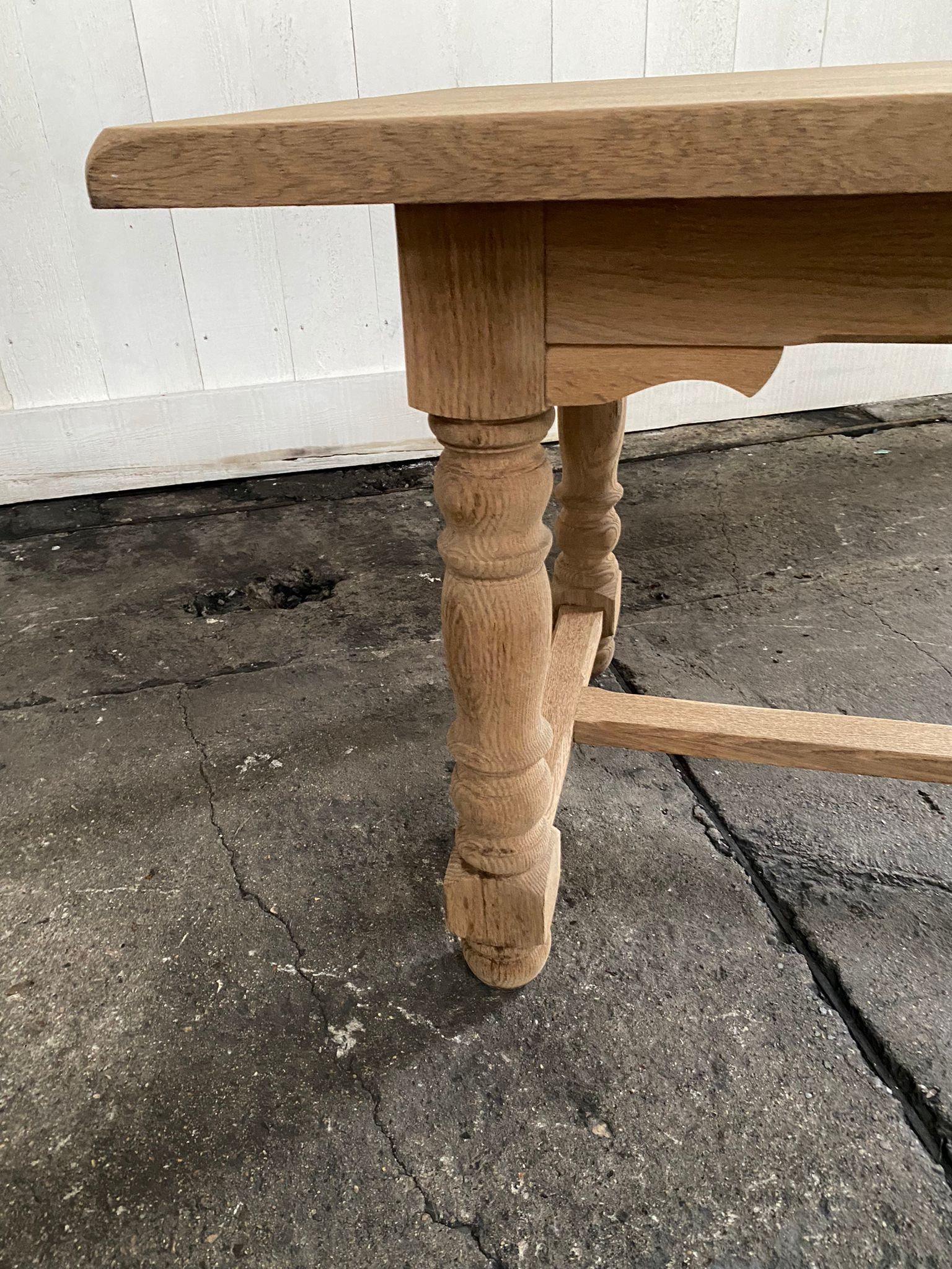 Stripped farmhouse table