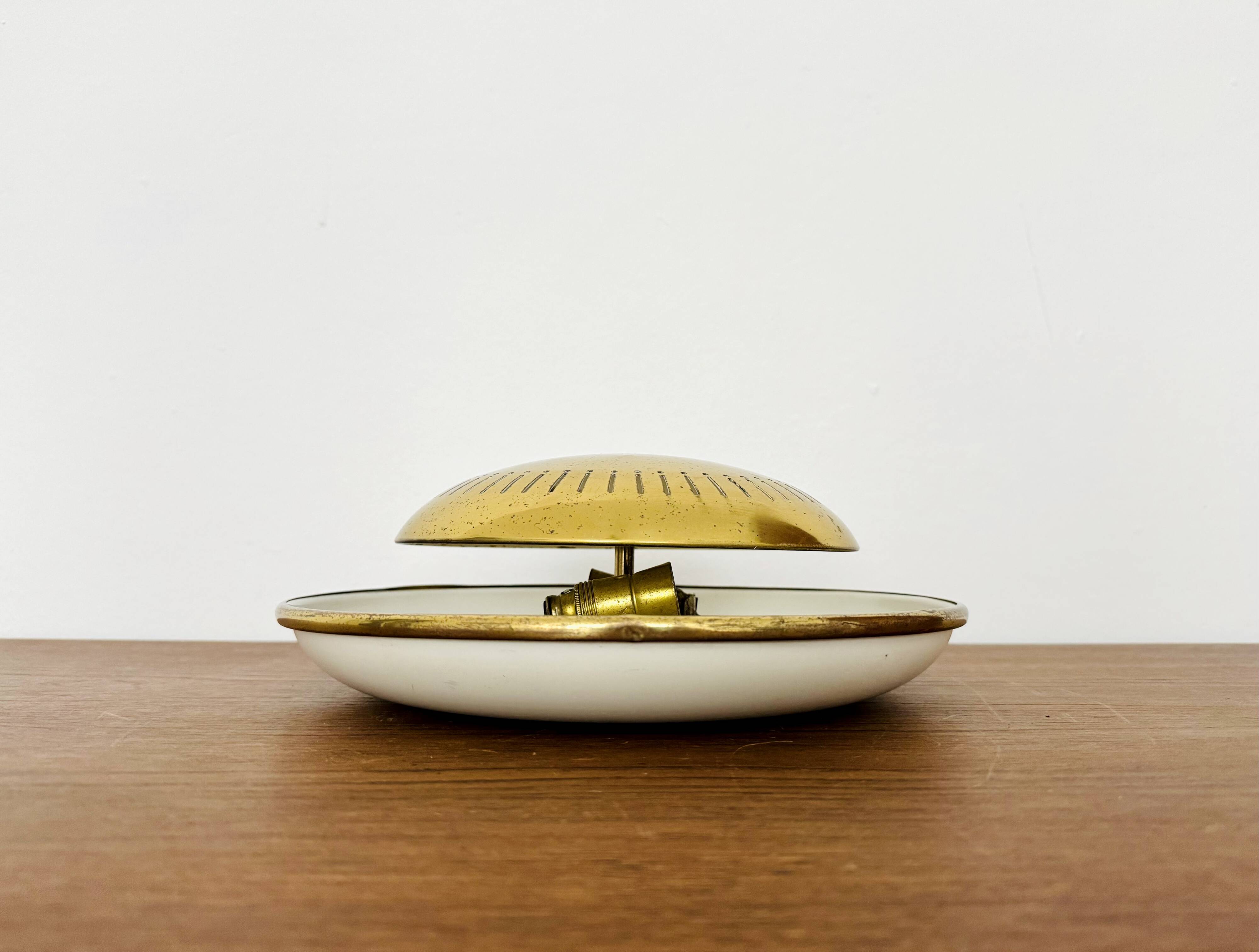Italian Brass Wall or Flush Lamp