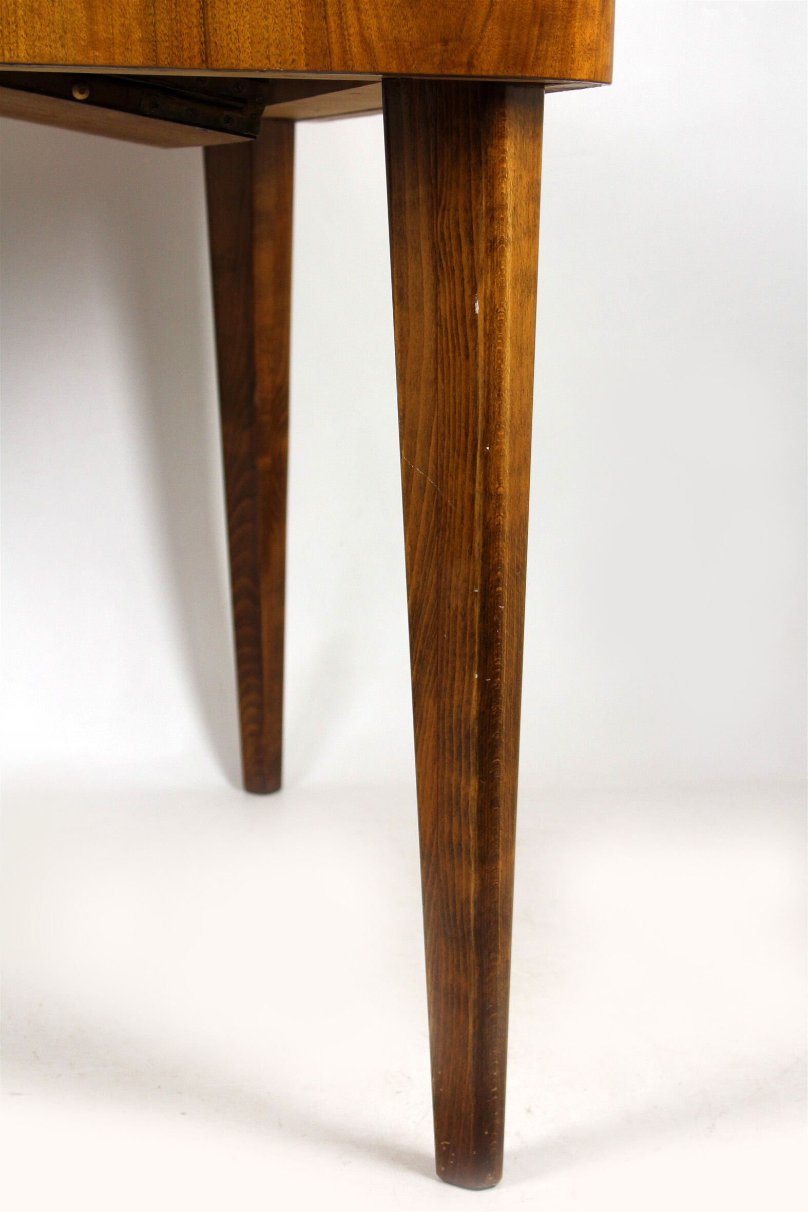 Walnut folding dining table by Jindrich Halabala for UP Zavody, 1940s