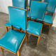 Vintage chairs with tapered legs