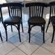 Suite de 4 chaises de Bistrot vintage années 1970