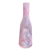 Pink blown glass vase La Rochère