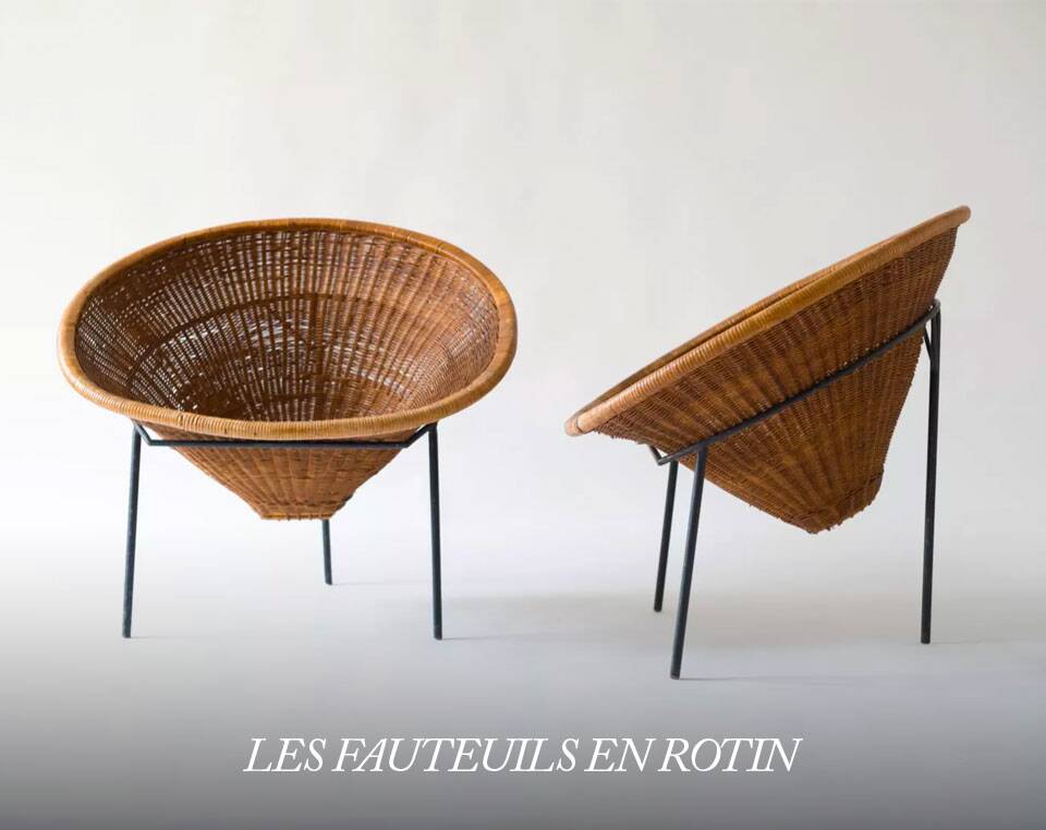 Les fauteuils en rotin