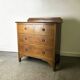 Antique Edwardian inlaid mahogany 5 drawer chest c.1900