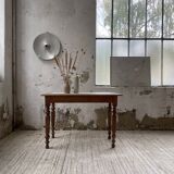 Walnut and marble bistro table 1890