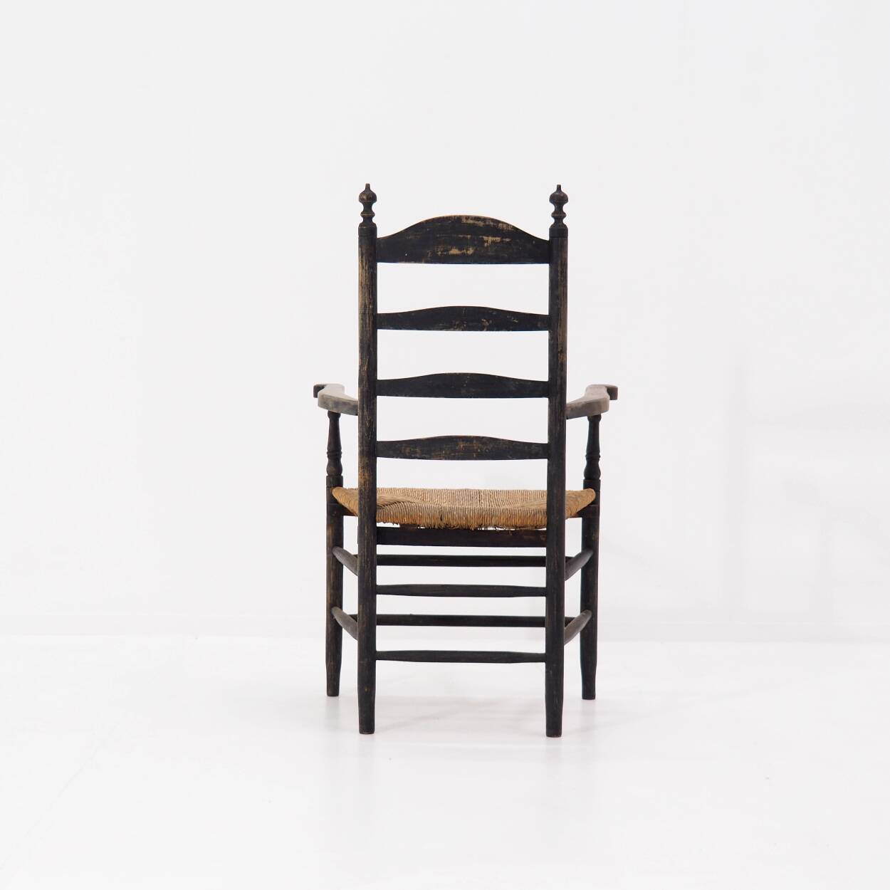 Chaise d'appoint antique « Ladder Back », Pays-Bas vers 1900