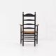 Chaise d'appoint antique « Ladder Back », Pays-Bas vers 1900