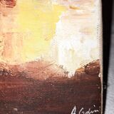 Painting, oil on canvas. Signed A.Odin