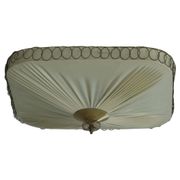 Swedish mid-century ceiling lamp with brass details, 1950s.