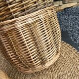 Old wicker pan
