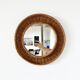 Round wicker mirror 1960