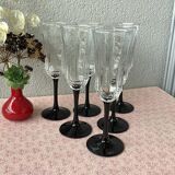 Flûtes à champagne Luminarc Octime style art déco