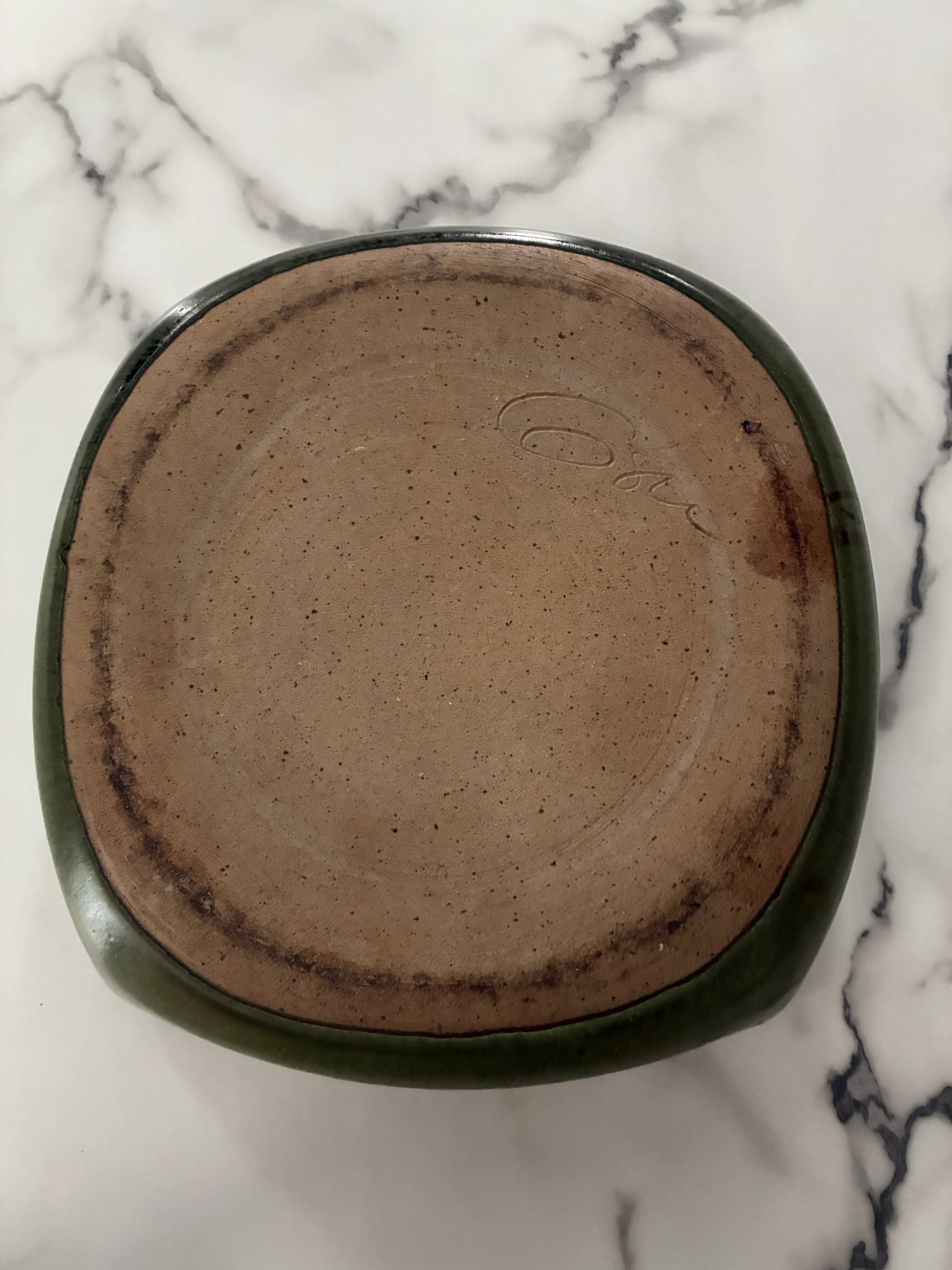 Stoneware plate Poterie du Der