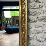 Sublime gilded pediment mirror with gold leaf 161cm