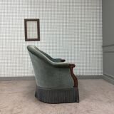 Green velvet toad sofa