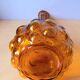 Empoli carafe in amber glass, 1970.