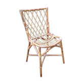 Chaise en rotin vintage des années 60