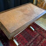 Vintage bistro table in wood and metal – Authentic & sturdy