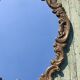 Vintage mirror in solid golden brass