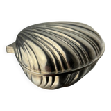Shell jewellery box, silver plated, Italy, 1980s
