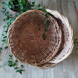 Vintage woven wicker basket