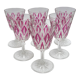 6 red wine glasses VMC Reims Harlequin