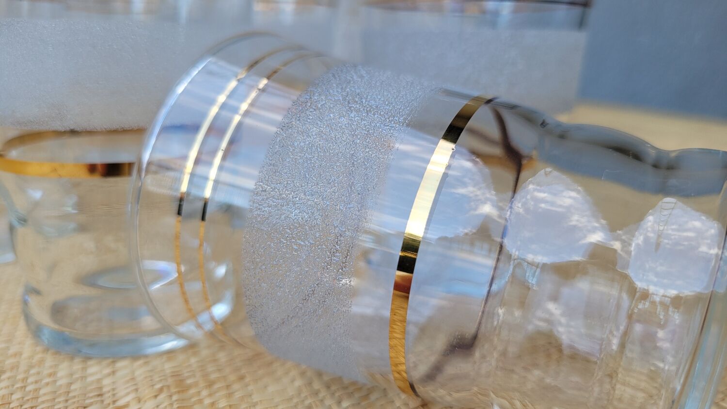 10 granite glasses 50's