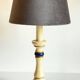 VINTAGE LAMP in Italian CHIC Turned Wood