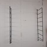 Bookcase / wall shelves - 1970s - metal and wood.