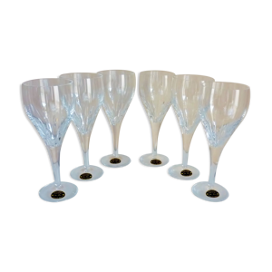 Service de 6 verres en cristal