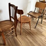 Set of 4 mismatched chairs