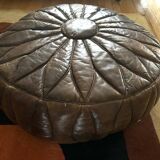 Pouf en cuir 1970