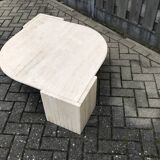 Beige marble coffee table by Roche Bobois, 1970s