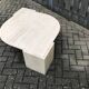 Beige marble coffee table by Roche Bobois, 1970s