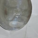 Silver-plated pewter candlestick signed Jean Goardère, 1970