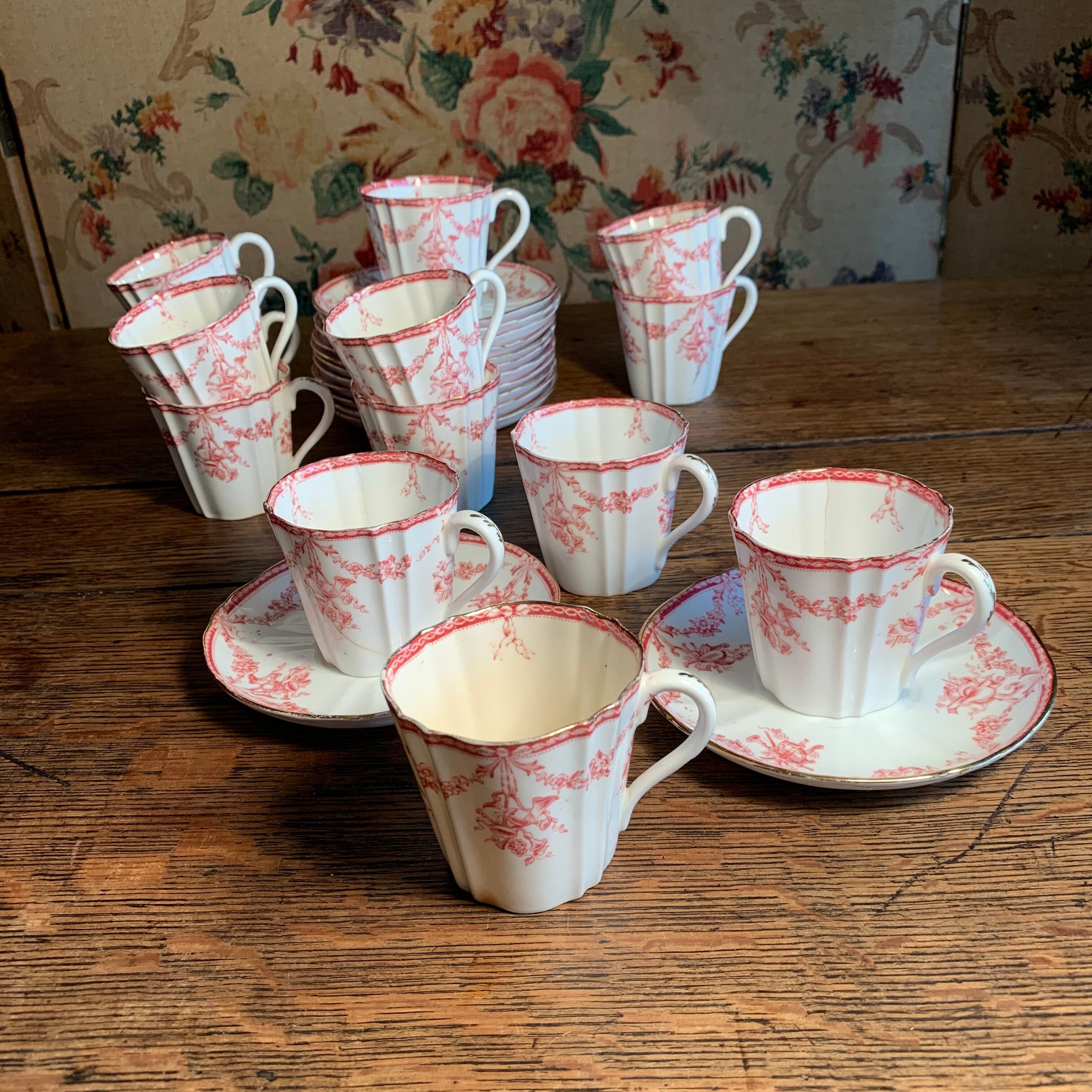 Porcelain mocha service