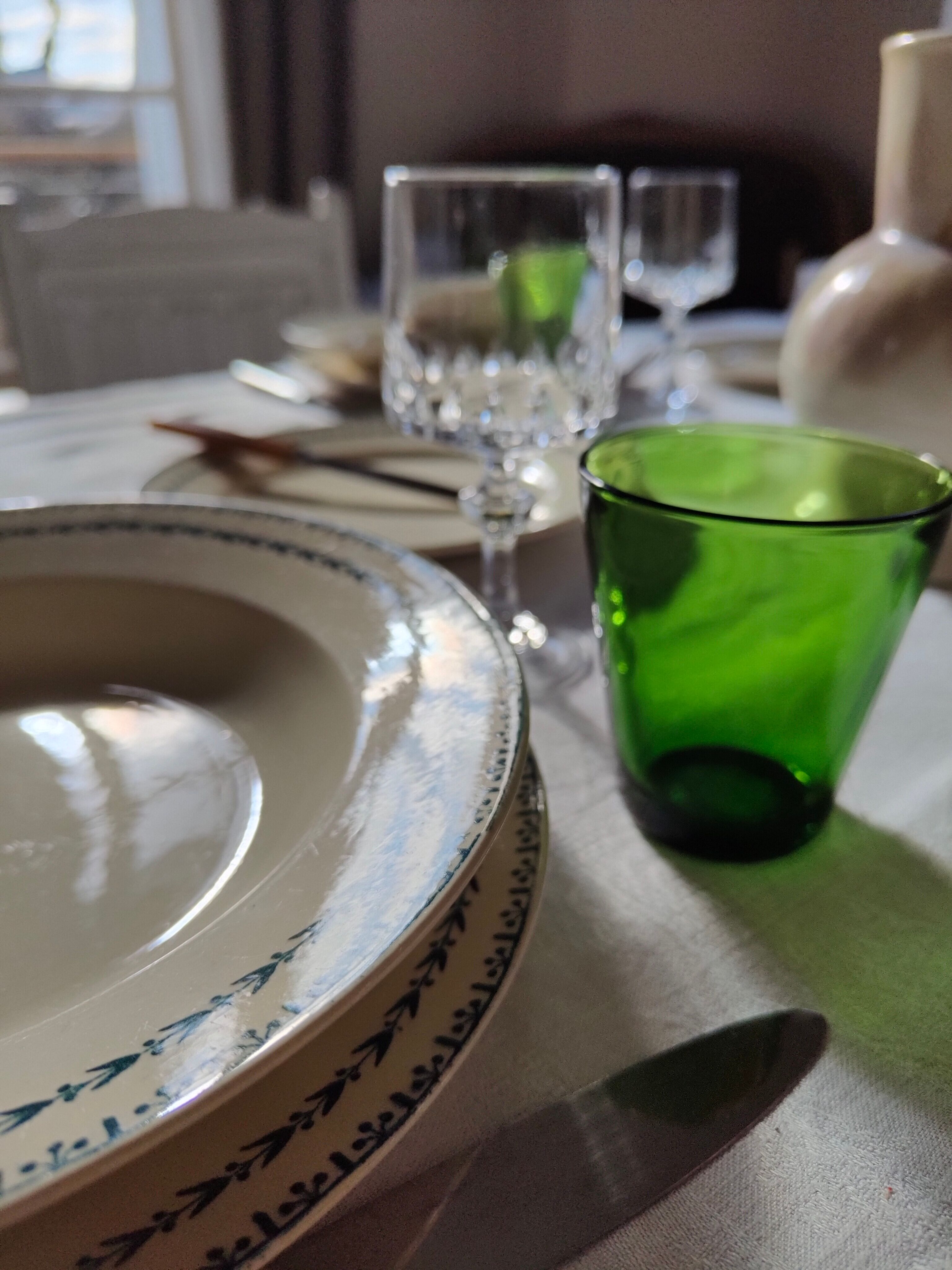 Flat plate in Iron Earth U & Cie Sarreguemines model Carlos