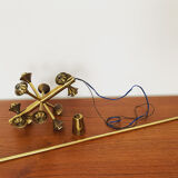 Brass Sputnik chandelier by Kaiser Leuchten
