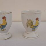French rooster egg cups