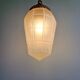 Art Deco pendant light in faceted satin glass, 1920s