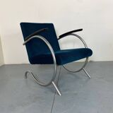 Fauteuil Bauhaus Art Déco en Acier Tubulaire par Jan Schröfer pour Ahrend De Cirkel, 1920s