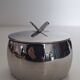 Stainless steel sugar bowl by Guy Degrenne