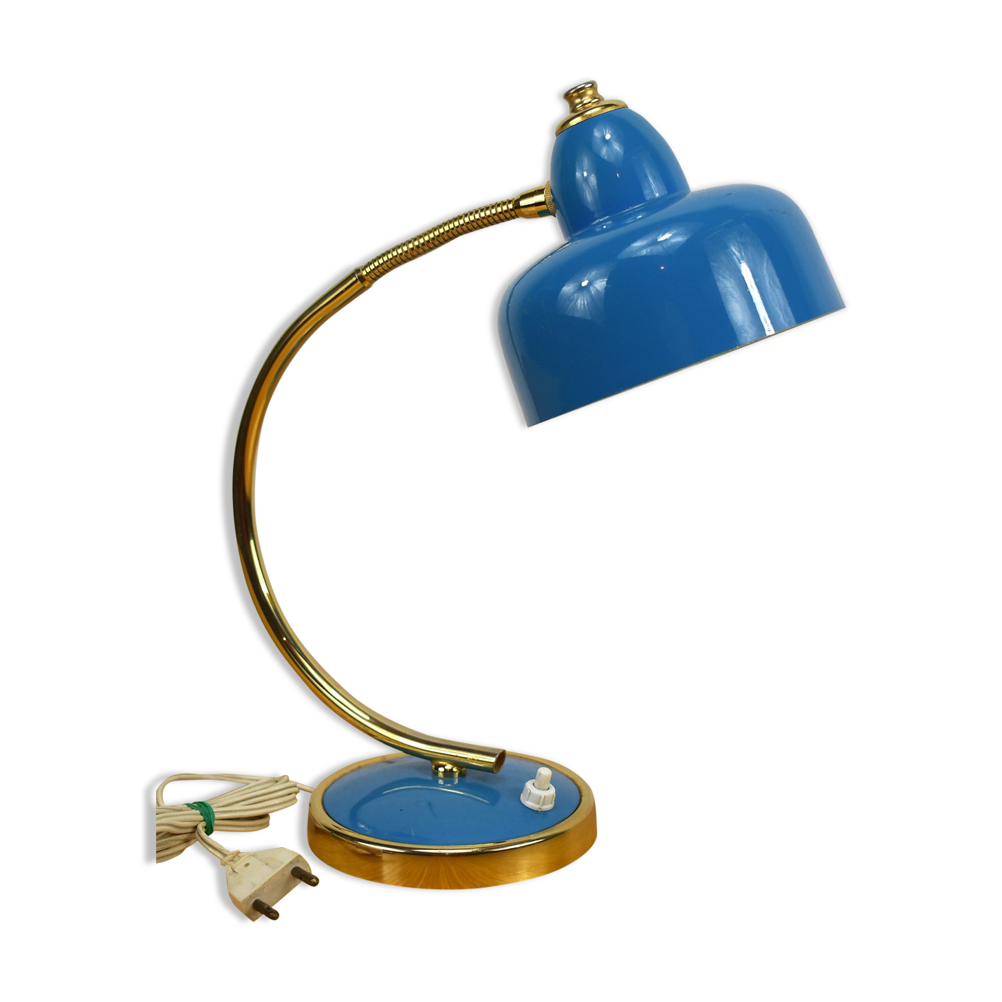 Vintage blue desk lamp