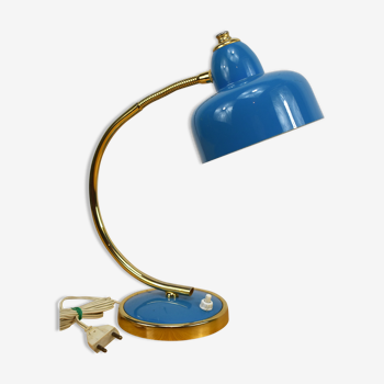 Lampe de bureau bleu vintage