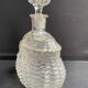 Liquor decanter - pressed molded satin glass (1882 to 1908)- legras for guilloteaux