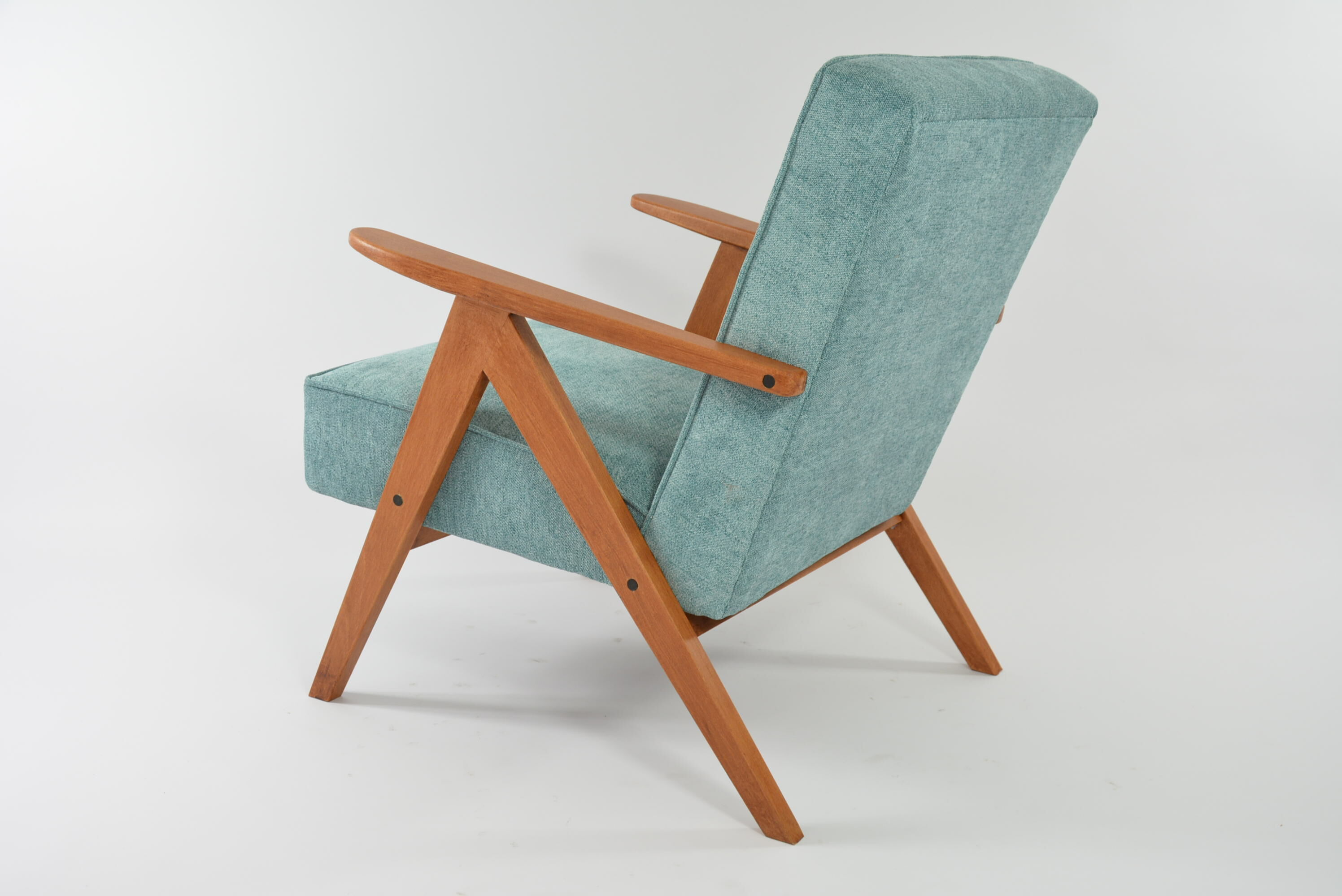 Fauteuil Komas canard chiné
