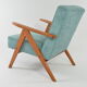 Fauteuil Komas canard chiné
