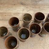 Service 10 glasses in vintage sandstone