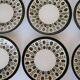 Series of 8 vintage plates edited by Boch La Louvière