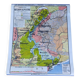 School wall map n°4 Alpine region